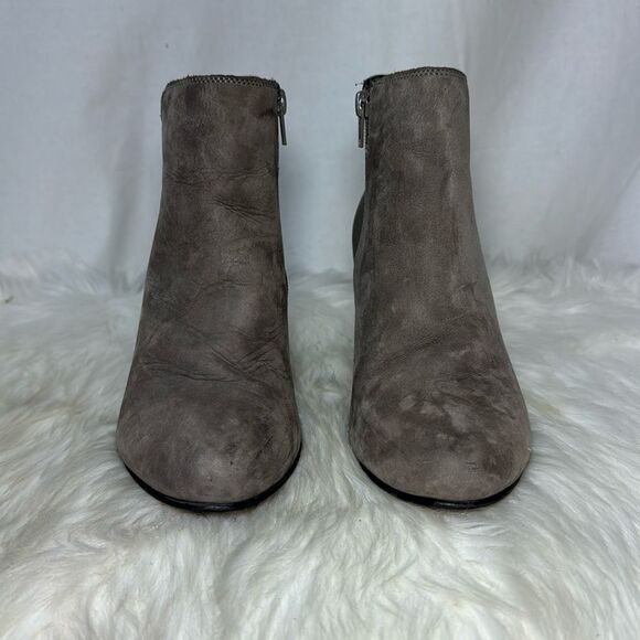 Dune London Taupe Pebbled Booties Sz 39/US 9 - Picture 2 of 6